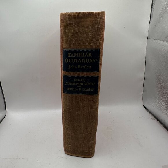 Familiar Quotations John Bartlett 11th Hardcover Book 1941 Little Brown Co - Picture 6 of 9